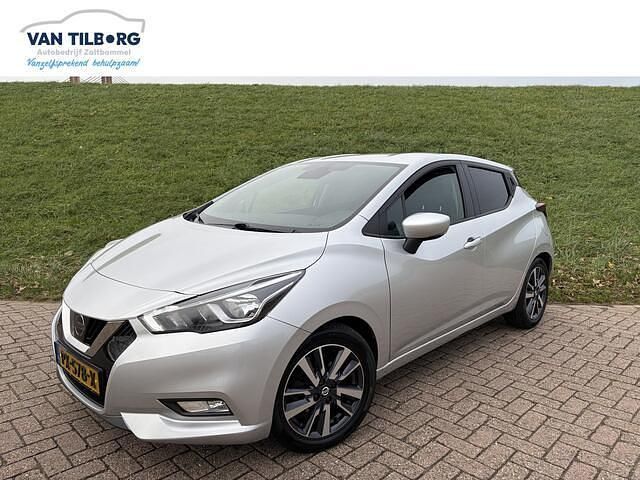 Grijs (metallic) Gebruikt 2017 Nissan Micra Hatchback | € 9.950 (Eerlijke prijs) - Afbeelding 1/4