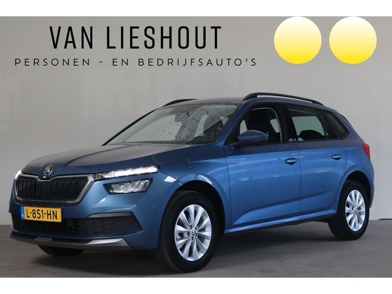 Blauw, metallic lak Gebruikt 2021 Skoda Kamiq Ambition SUV | € 18.900 (Eerlijke prijs) - Afbeelding 1/4