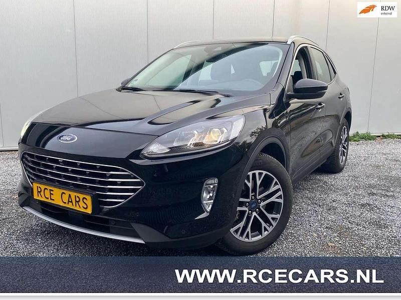 Zwart Gebruikt 2021 Ford Kuga Titanium SUV | € 21.950 (Super prijs) - Afbeelding 1/4