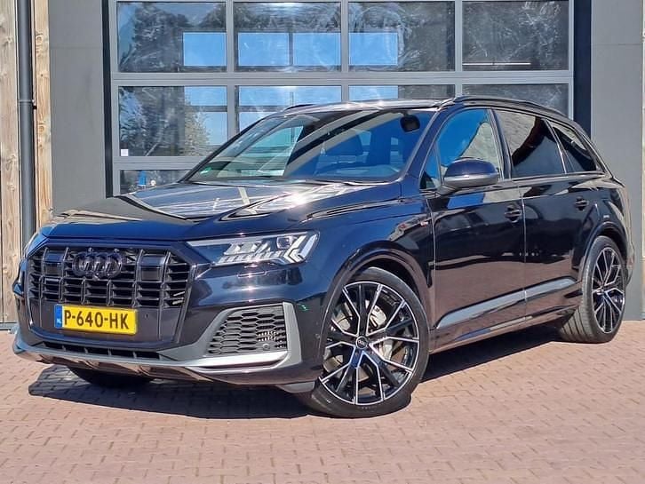 Zwart Gebruikt 2021 Audi Q7 S-Line SUV | € 48.950 (Super prijs) - Afbeelding 1/4