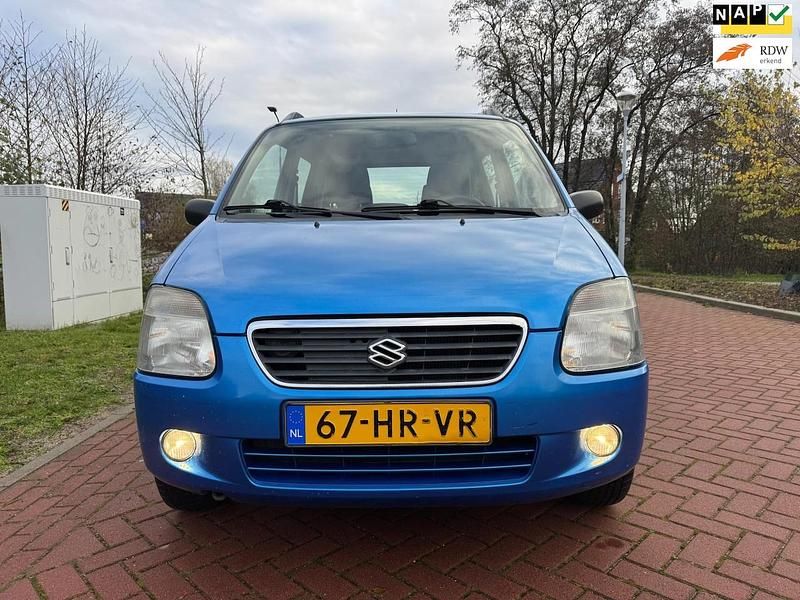 Blauw Gebruikt 2001 Suzuki Wagon R+ Stationwagen | € 1.250 (Super prijs) - Afbeelding 1/4