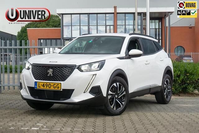 Wit Gebruikt 2021 Peugeot 2008 Allure SUV | € 14.950 (Goede deal) - Afbeelding 1/4