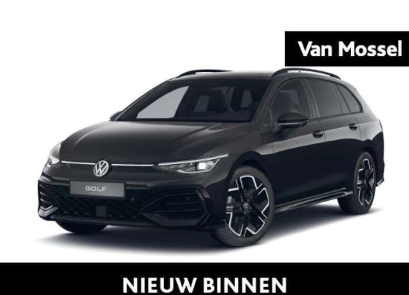 Zwart Nieuw 2025 VW Golf VIII R-line Edition Stationwagen | € 46.200 (Iets duurder) - Afbeelding 1/4
