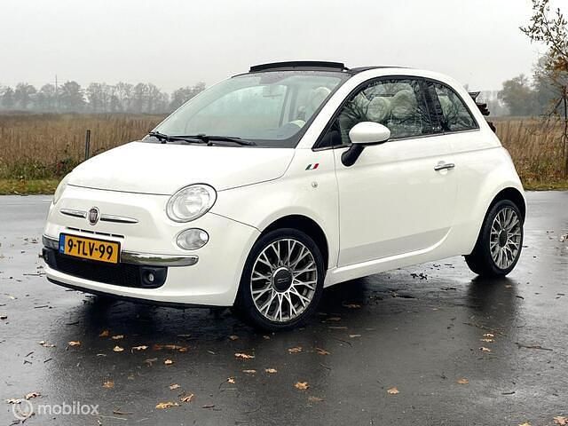 Wit Gebruikt 2010 Fiat 500 Cabriolet | € 4.900 (Goede deal) - Afbeelding 1/4
