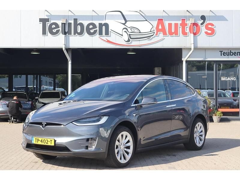 Grijs Gebruikt 2018 Tesla Model X SUV | € 31.895 (Eerlijke prijs) - Afbeelding 1/4