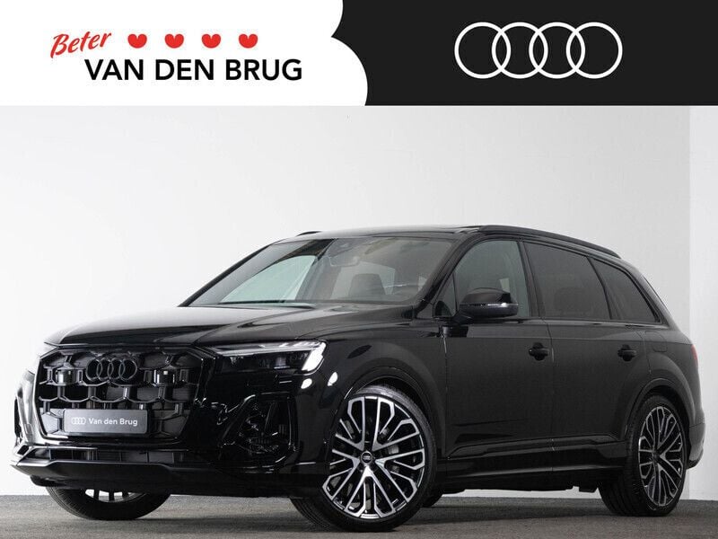 Zwart Nieuw 2024 Audi Q7 S-Line SUV | € 95.195 (Super prijs) - Afbeelding 1/4