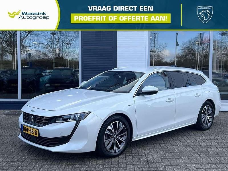 Wit Gebruikt 2021 Peugeot 508 Allure Stationwagen | € 21.900 (Super prijs) - Afbeelding 1/4