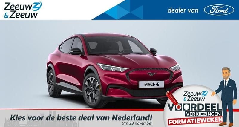 Rood Nieuw 2025 Ford Mustang Mach-E SUV | € 44.970 (Eerlijke prijs) - Afbeelding 1/4