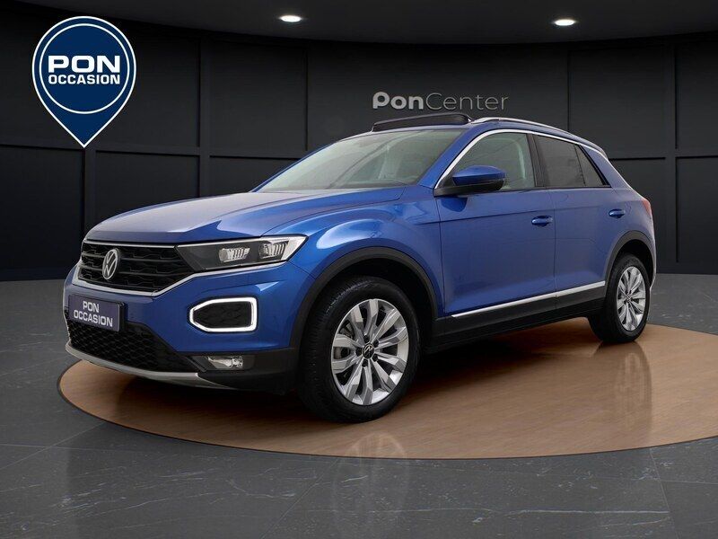 Blauw, metallic lak Gebruikt 2021 VW T-Roc Sportline SUV | € 26.850 (Goede deal) - Afbeelding 1/3
