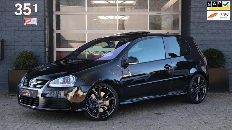 Zwart Gebruikt 2007 VW Golf V R Hatchback | € 17.950 - Afbeelding 1/4
