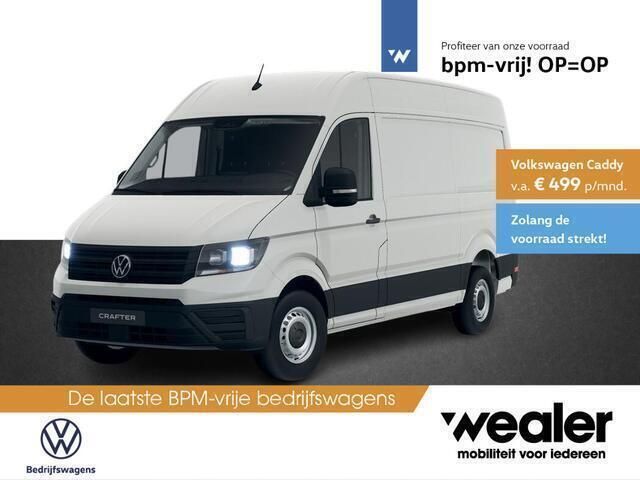 Wit Nieuw 2024 VW Crafter Trendline Van | € 46.085 (Iets duurder) - Afbeelding 1/4