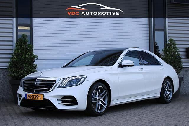 Wit Gebruikt 2018 Mercedes S450 AMG Line Premium Plus Sedan | € 54.950 - Afbeelding 1/4
