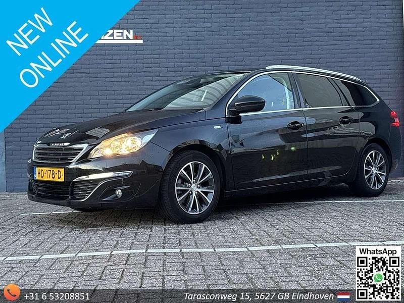Zwart Gebruikt 2015 Peugeot 308 SW Style Stationwagen | € 3.450 (Super prijs) - Afbeelding 1/4