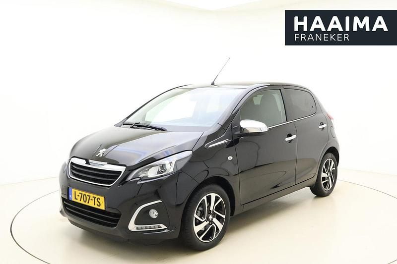 Zwart Gebruikt 2021 Peugeot 108 Allure Hatchback | € 11.950 (Eerlijke prijs) - Afbeelding 1/4