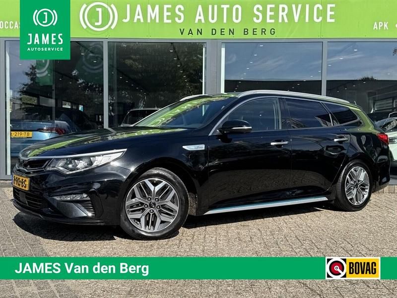 Zwart Gebruikt 2019 Kia Optima Hybrid Sedan | € 18.950 (Eerlijke prijs) - Afbeelding 1/4