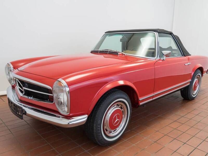 Rood Gebruikt 1969 Mercedes SL280 Cabriolet | € 189.000 - Afbeelding 1/4