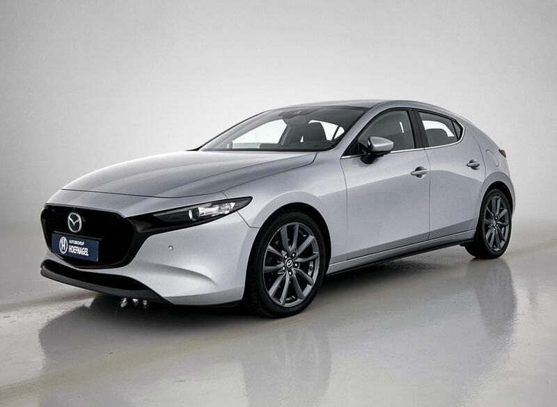 Grijs Gebruikt 2019 Mazda 3 Luxury Hatchback | € 18.450 (Eerlijke prijs) - Afbeelding 1/4