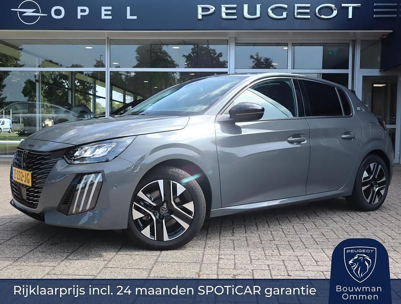 Grijs Gebruikt 2024 Peugeot e-208 Allure Hatchback | € 25.450 (Duur) - Afbeelding 1/4