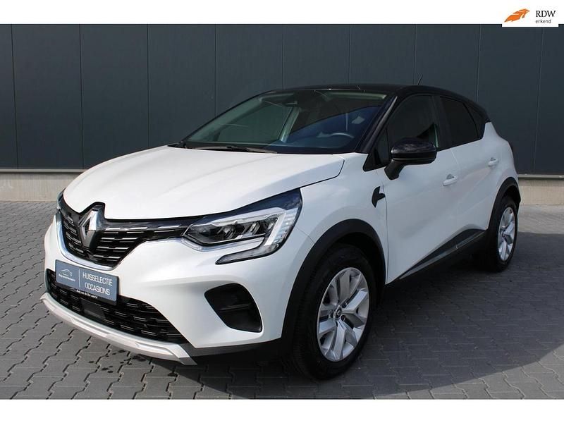 Wit (metallic) Gebruikt 2021 Renault Captur Luxe SUV | € 17.750 (Super prijs) - Afbeelding 1/4