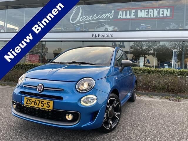 Blauw Gebruikt 2019 Fiat 500C Sport Cabriolet | € 12.950 (Iets duurder) - Afbeelding 1/4
