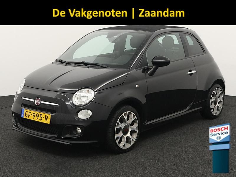 Zwart Occasion 2015 Fiat 500C Cabriolet | € 8.950 (Eerlijke prijs) - Afbeelding 1/4