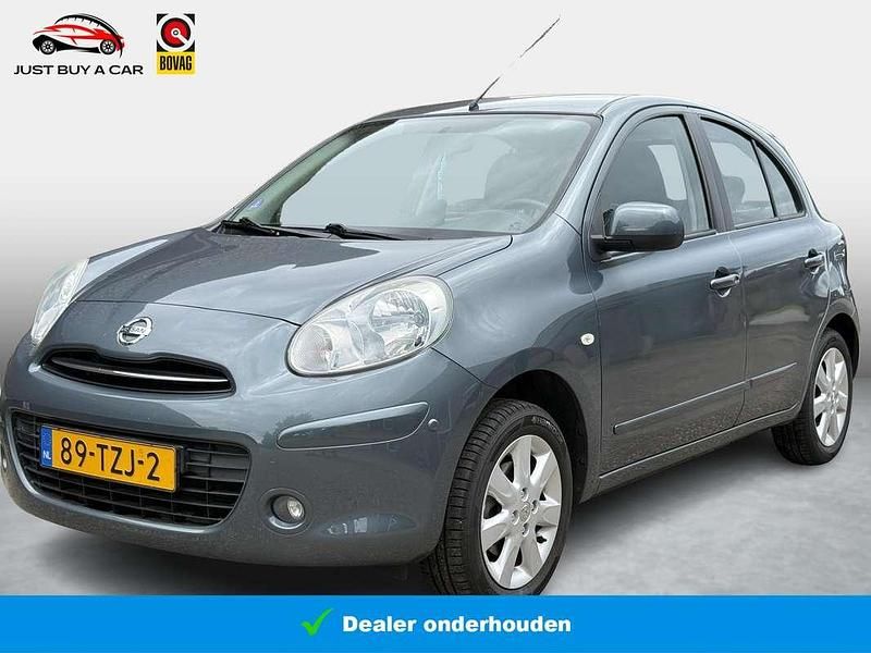 Grijs Gebruikt 2012 Nissan Micra Hatchback | € 5.750 (Eerlijke prijs) - Afbeelding 1/3