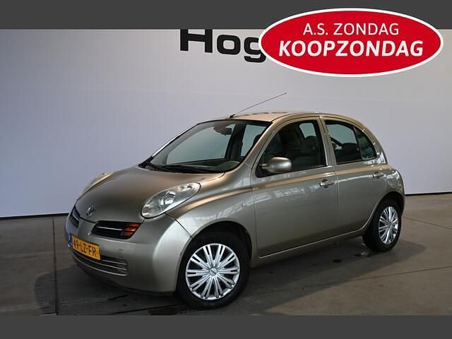 Beige (metallic) Gebruikt 2003 Nissan Micra Acenta Hatchback | € 1.440 (Goede deal) - Afbeelding 1/4