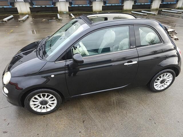 Occasion Fiat 500 Lounge 69 PK (50 kW) 2010 Zwart (metallic) Cabriolet