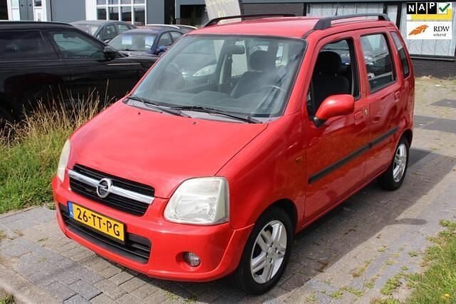 Rood Gebruikt 2007 Opel Agila Hatchback | € 999 (Goede deal) - Afbeelding 1/4