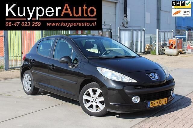 Zwart, metallic lak Gebruikt 2009 Peugeot 207 Hatchback | € 2.950 (Goede deal) - Afbeelding 1/4