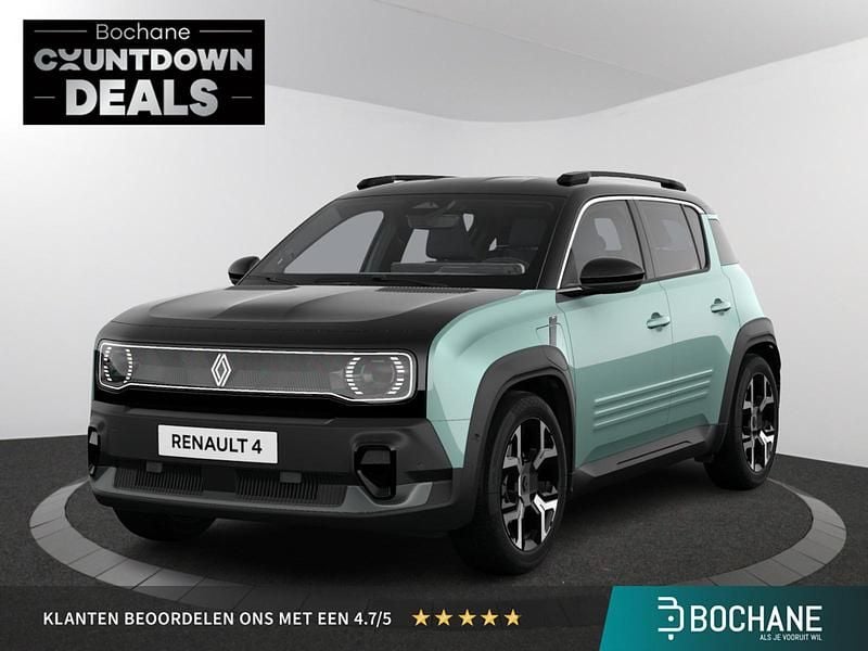 Nieuw Renault R4 Techno 110 kW (150 PK) 2025 Twotone vert hautsdefrance / noir étoilé (groen metallic) SUV
