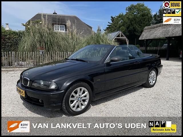 Zwart Gebruikt 2001 BMW 320 Sport Line Cabriolet | € 4.999 (Super prijs) - Afbeelding 1/4