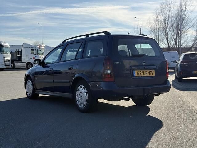 Occasion Opel Astra Njoy 101 PK (74 kW) 2003 Blauw Stationwagen