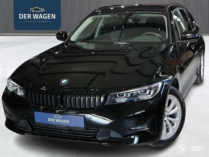 Zwart Gebruikt 2021 BMW 320e M Sport Stationwagen | € 25.900 (Super prijs) - Afbeelding 1/4