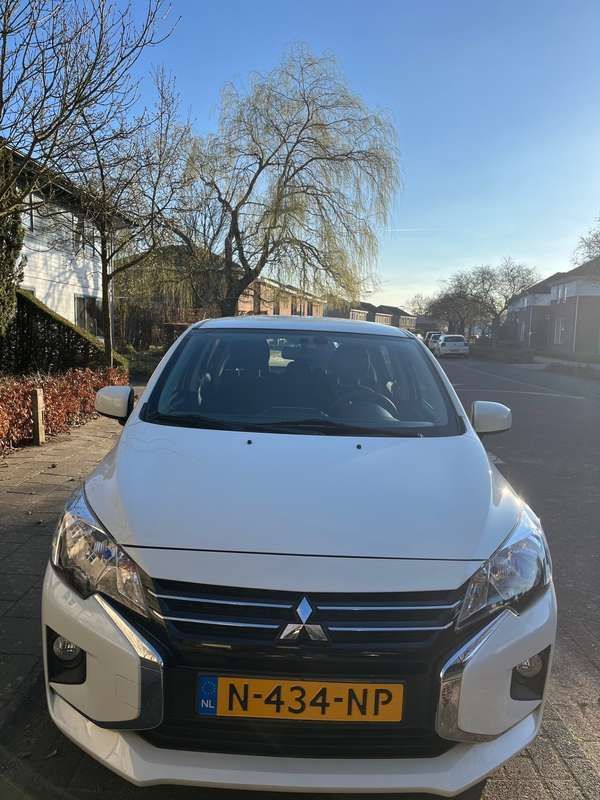 Wit Gebruikt 2021 Mitsubishi Space Star Hatchback | € 9.500 (Super prijs) - Afbeelding 1/4