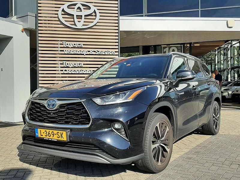 Zwart Gebruikt 2021 Toyota Highlander Premium SUV | € 47.400 (Super prijs) - Afbeelding 1/4