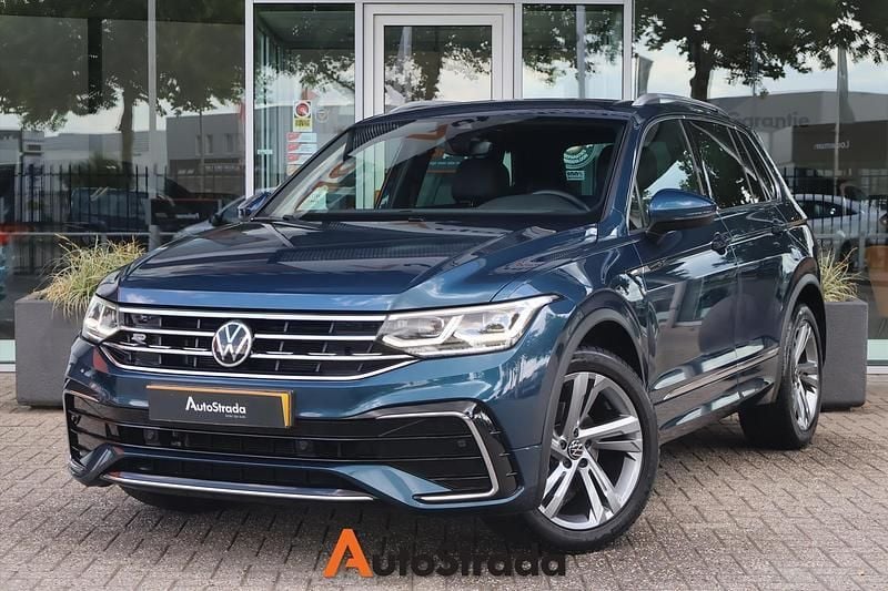 Blauw Gebruikt 2021 VW Tiguan R-line SUV | € 31.700 (Eerlijke prijs) - Afbeelding 1/4