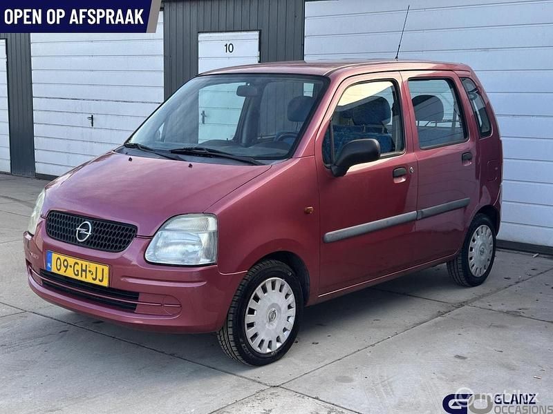 Rood Gebruikt 2000 Opel Agila Elegance Hatchback | € 1.100 (Eerlijke prijs) - Afbeelding 1/4