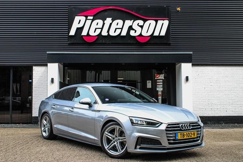 Grijs Gebruikt 2018 Audi A5 Sportback S-Line Hatchback | € 18.950 (Super prijs) - Afbeelding 1/4