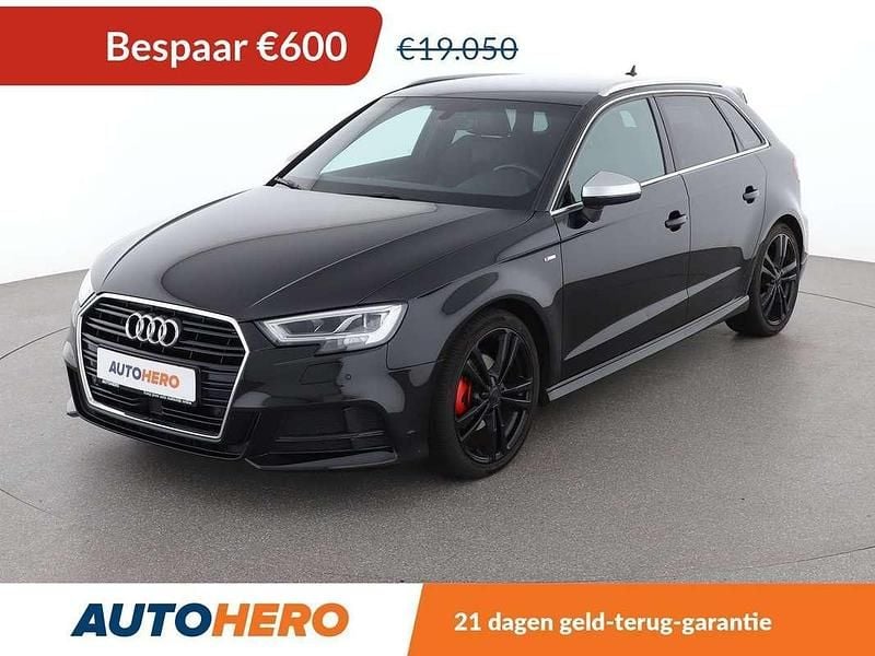 Zwart Gebruikt 2016 Audi A3 Sport Sedan | € 18.649 (Eerlijke prijs) - Afbeelding 1/3