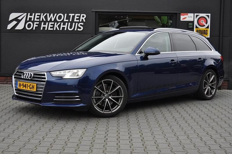 Blauw Gebruikt 2016 Audi A4 Sport Stationwagen | € 19.950 (Eerlijke prijs) - Afbeelding 1/4