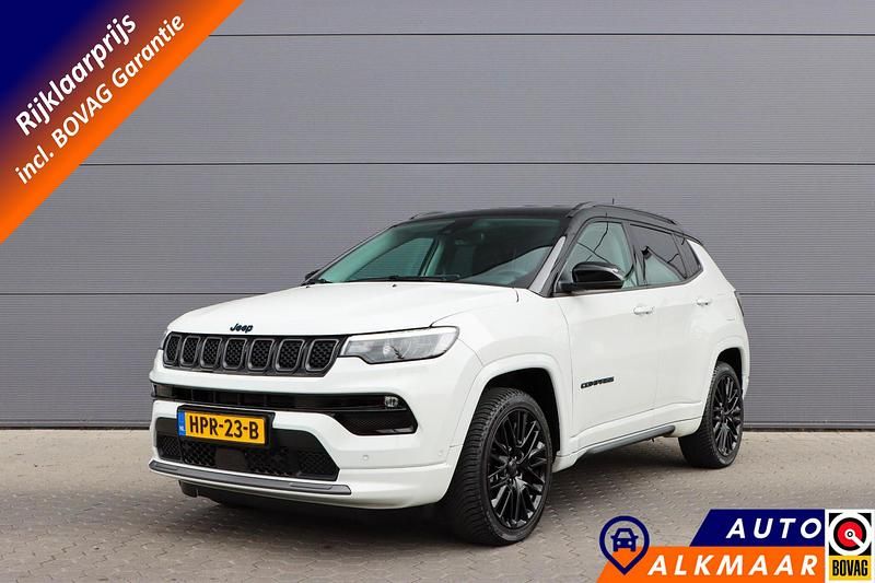 Wit Occasion 2022 Jeep Compass SUV | € 27.900 (Eerlijke prijs) - Afbeelding 1/4