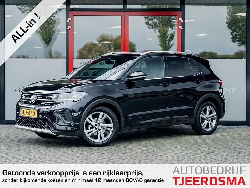 Zwart Gebruikt 2025 VW T-Cross R-line SUV | € 34.950 (Duur) - Afbeelding 1/4