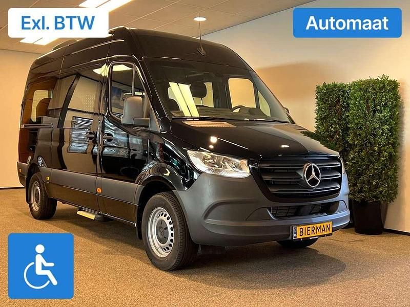 Zwart Nieuw 2025 Mercedes Sprinter Van | € 84.950 - Afbeelding 1/4