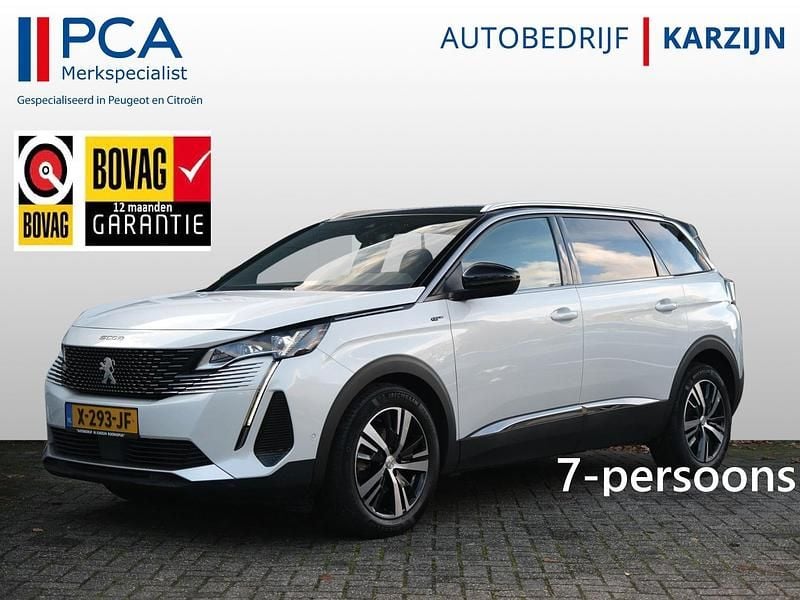 Wit Occasion 2021 Peugeot 5008 Allure SUV | € 26.950 (Eerlijke prijs) - Afbeelding 1/4