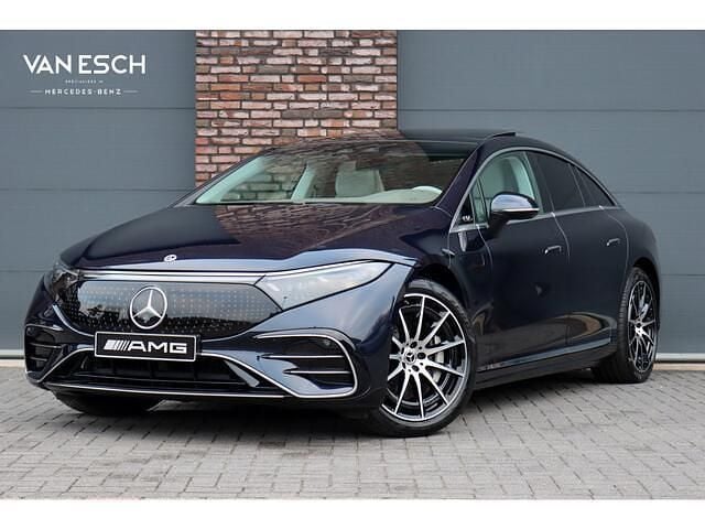 Blauw Gebruikt 2024 Mercedes EQS450+ AMG line Sedan | € 82.500 (Eerlijke prijs) - Afbeelding 1/4