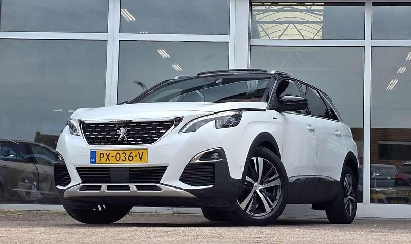 Wit Gebruikt 2017 Peugeot 5008 GT-line MPV | € 19.444 (Eerlijke prijs) - Afbeelding 1/3
