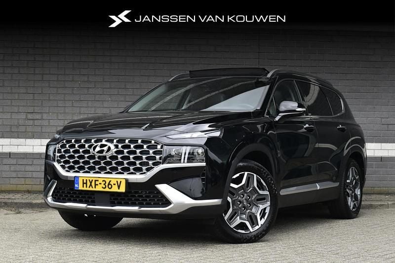 Zwart Gebruikt 2022 Hyundai Santa Fe Premium SUV | € 40.895 (Eerlijke prijs) - Afbeelding 1/4