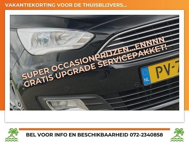 Zwart Gebruikt 2017 Ford C-MAX Titanium X MPV | € 10.725 (Eerlijke prijs) - Afbeelding 1/4