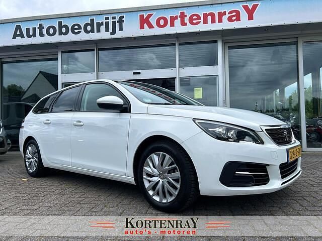 Wit Gebruikt 2019 Peugeot 308 SW Stationwagen | € 6.999 (Super prijs) - Afbeelding 1/4